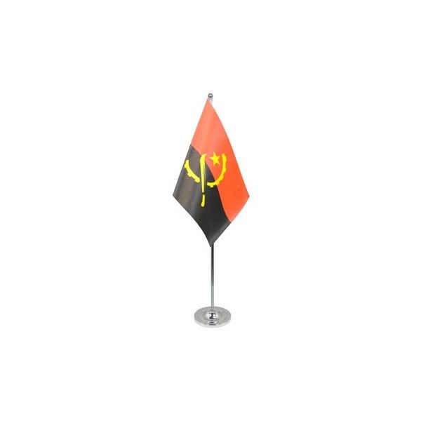 Angola Satin Table Flag