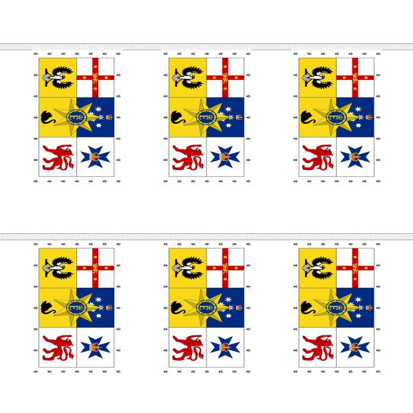 Australia Royal Standard Rectangular Bunting