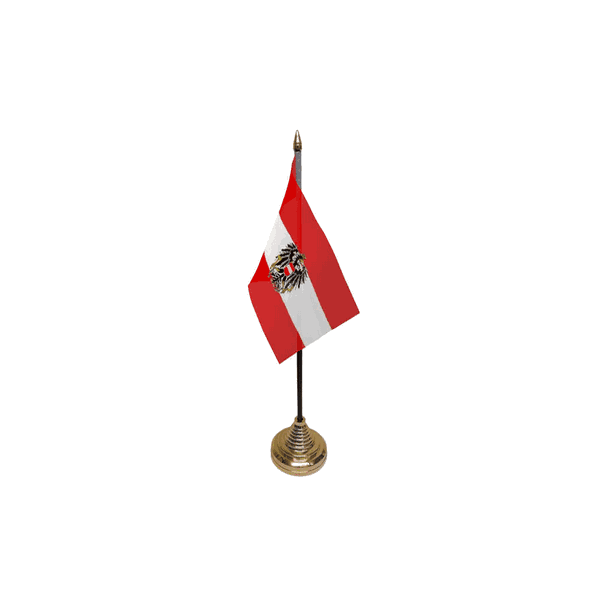 Austria Crest Small Table Flag