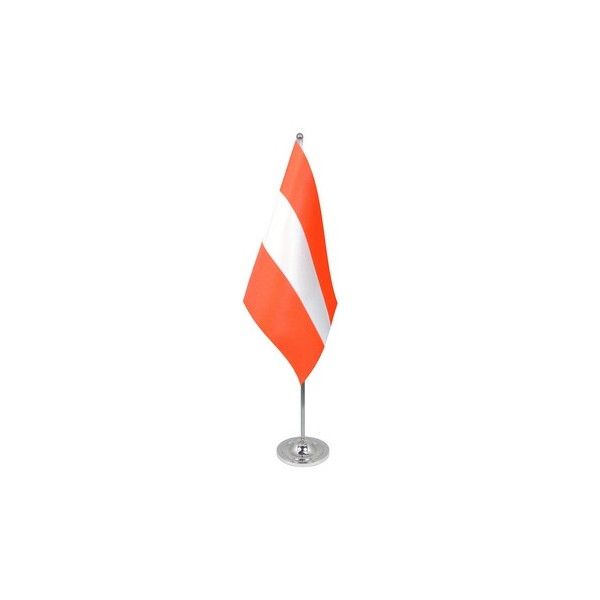 Austria Satin Table Flag