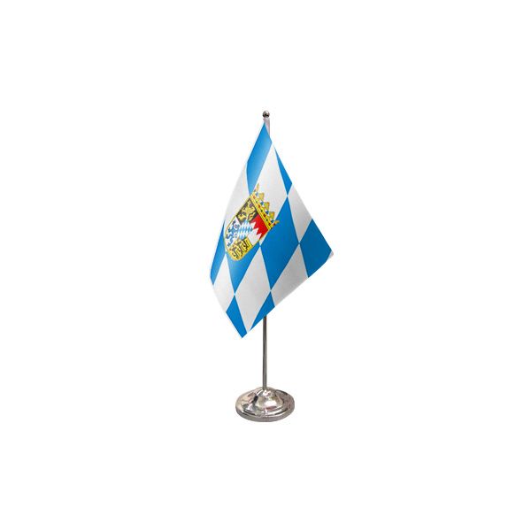Bavaria Crest Satin Table Flag