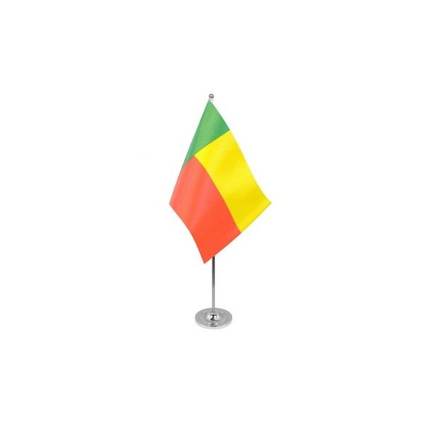 Benin Satin Table Flag