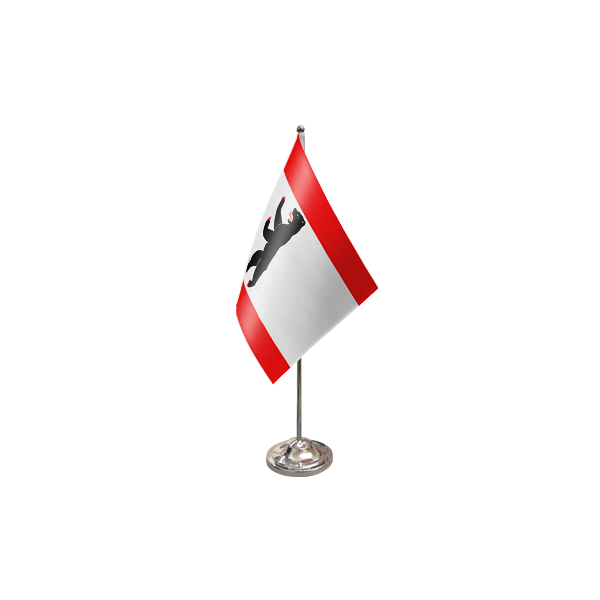 Berlin Satin Table Flag