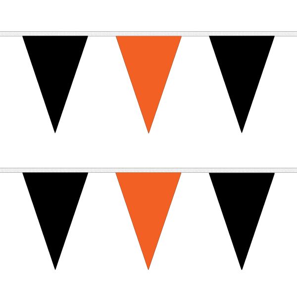 Black and Orange Triangle Bunting