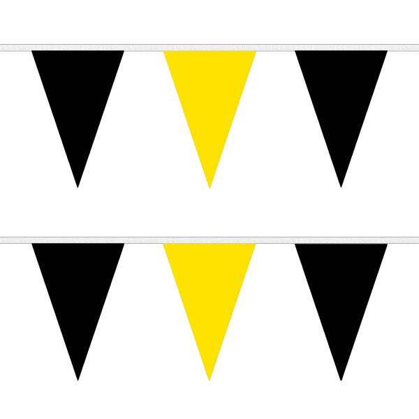 Black and Yellow Triangle Bunting