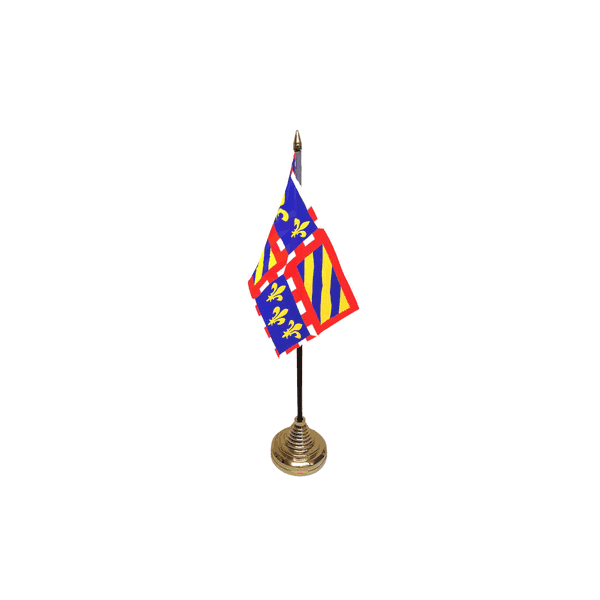 Burgundy Small Table Flag