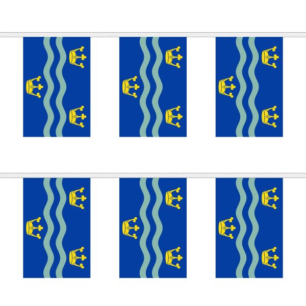 Cambridgeshire Blue Rectangular Bunting
