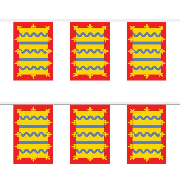 Cambridgeshire Red Rectangular Bunting