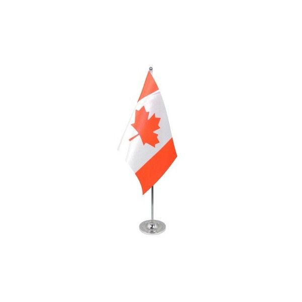 Canada Satin Table Flag