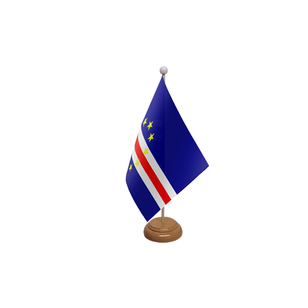 Cape Verde Wooden Table Flag