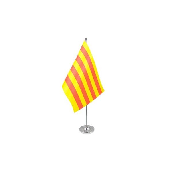 Catalonia Satin Table Flag