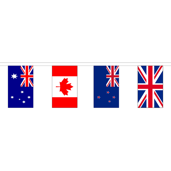54 Commonwealth Nation 16m Rectangle Bunting