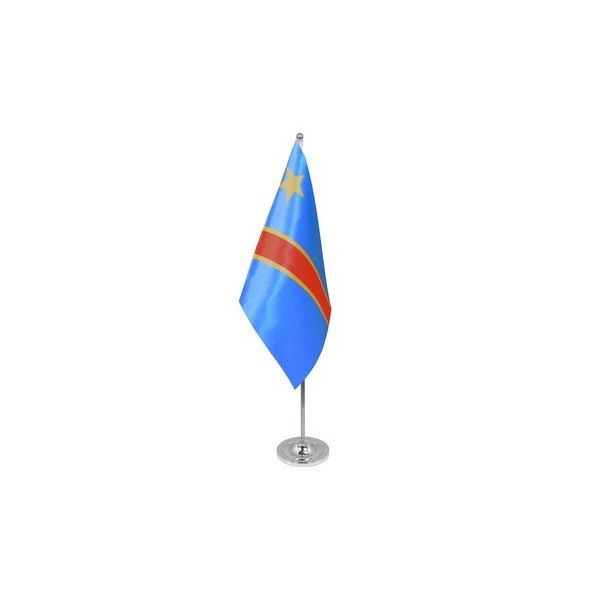 Congo DR 2006 Satin Table Flag