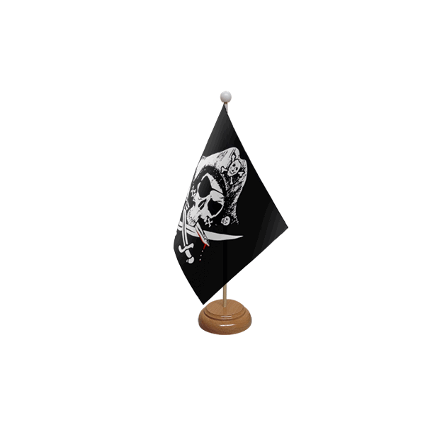 Crossed Sabres Hand Flag