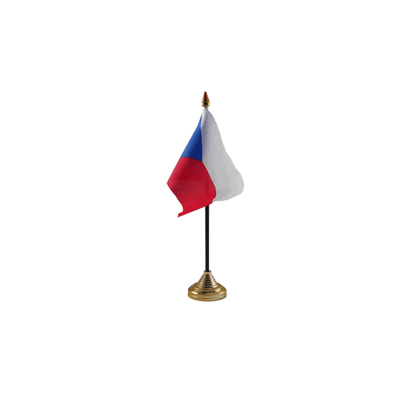 Czech Republic Small Table Flag