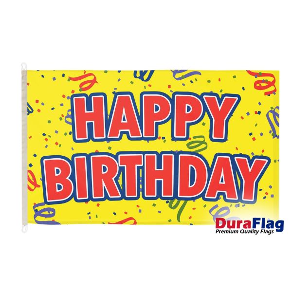 Happy Birthday Yellow DuraFlag