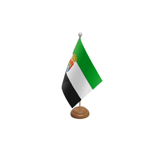 Extremadura Wooden Table Flag