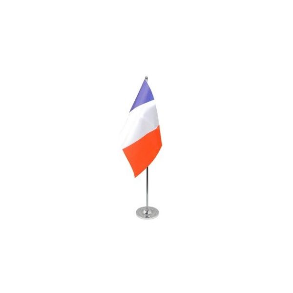 France Satin Table Flag