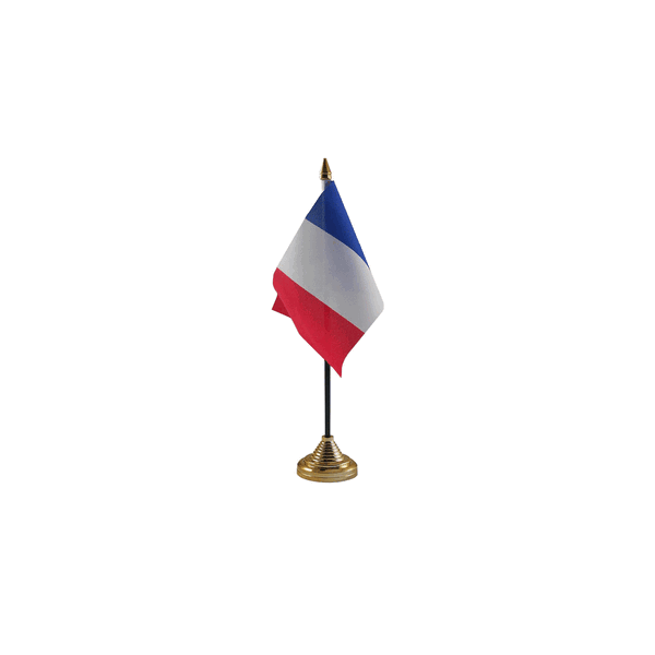 France Small Table Flag