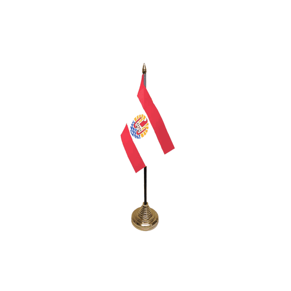 French Polynesia Small Table Flag