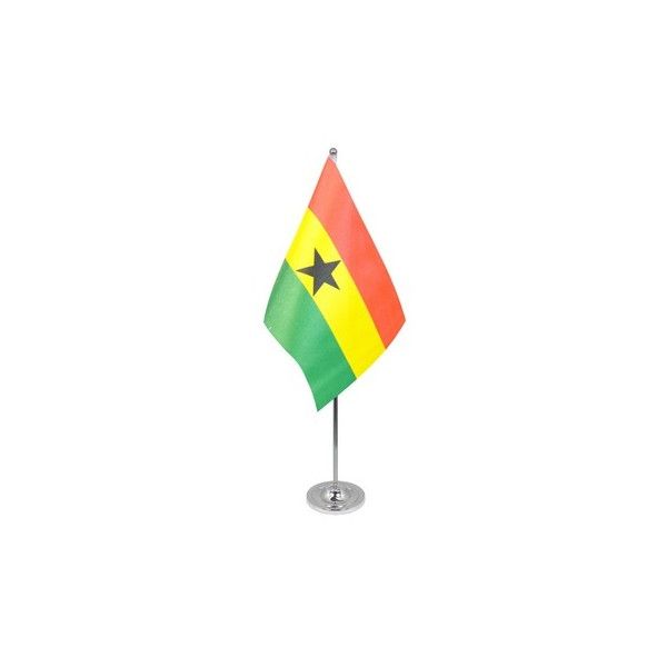Ghana Satin Table Flag