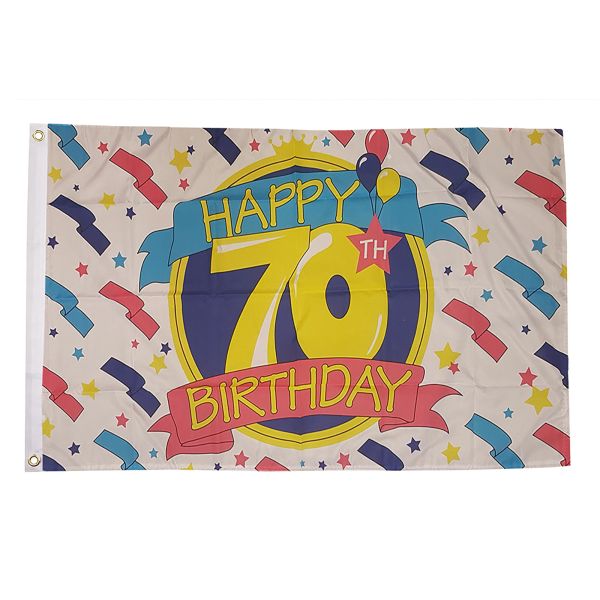 Happy 70th Birthday Flag