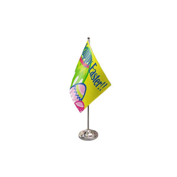 Happy Easter Satin Table Flag