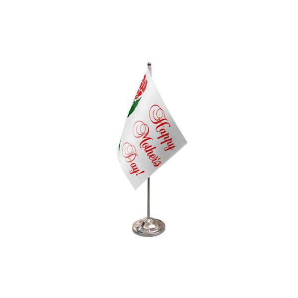 Happy Mothers Day Satin Table Flag