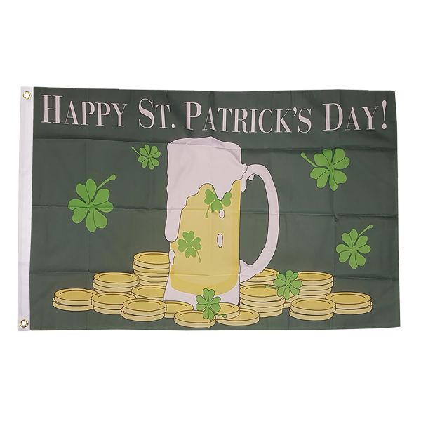 Happy St Patricks Day (Beer) Flag
