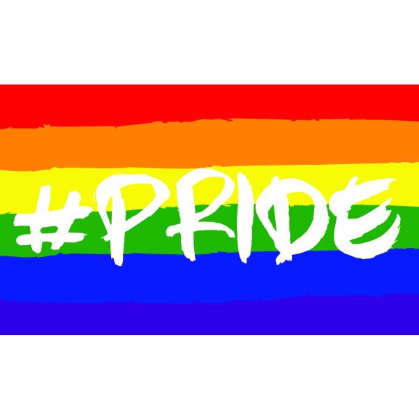 Hashtag Pride Coffin Drape Flag