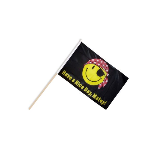 Have A Nice Day Matey Hand Flags