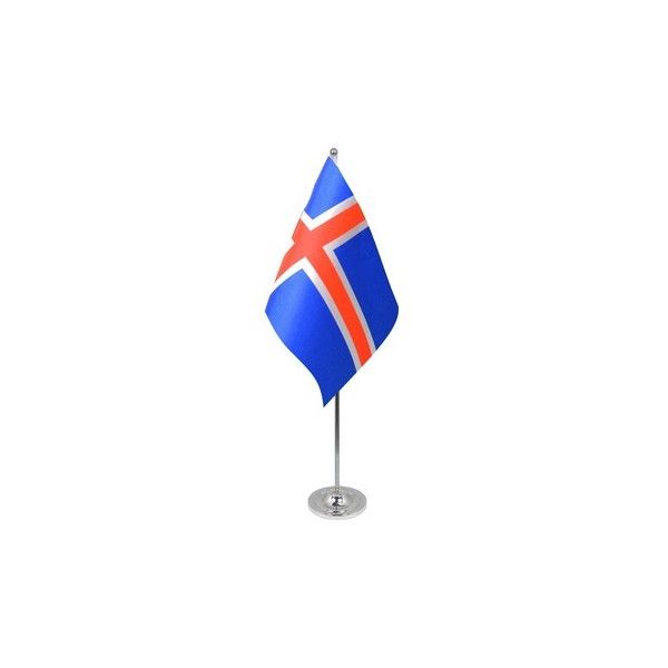 Iceland Satin Table Flag