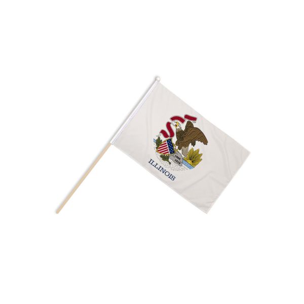 Illinois Hand Flags