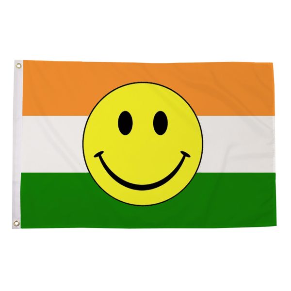 India Smiley Face Flag