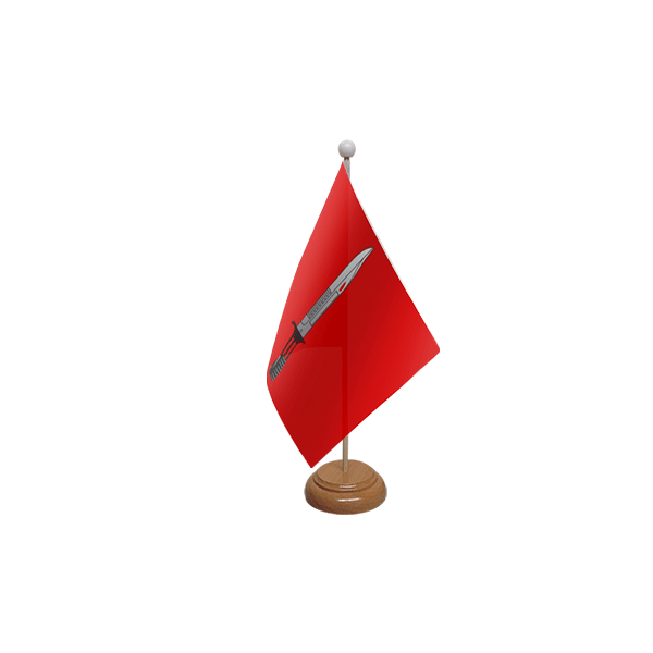 Infantry Corps Wooden Table Flag