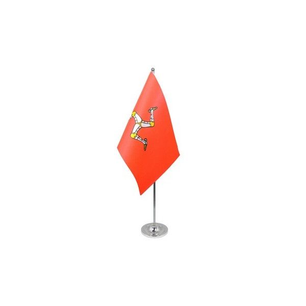 Isle of Man Satin Table Flag