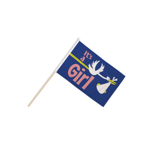 Its a Girl Hand Flags