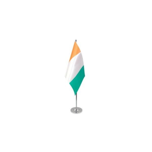 Ivory Coast Satin Table Flag