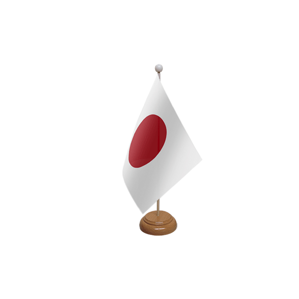 Japan Wooden Table Flag