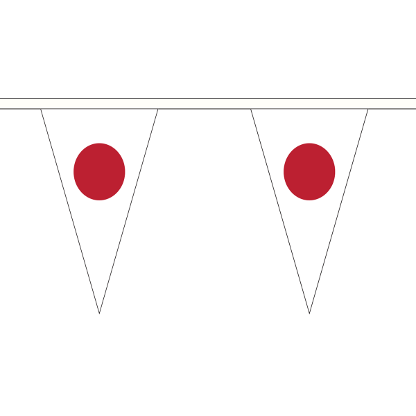 Japan Triangle Bunting