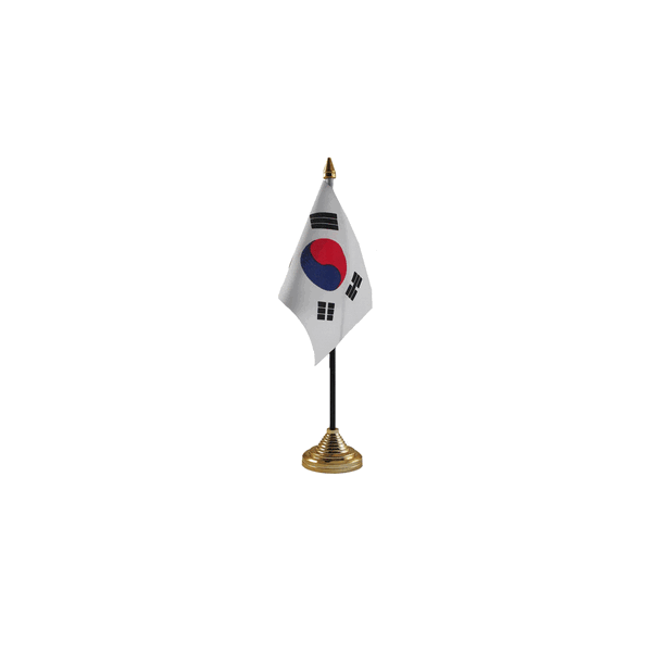 Korea South Small Table Flag