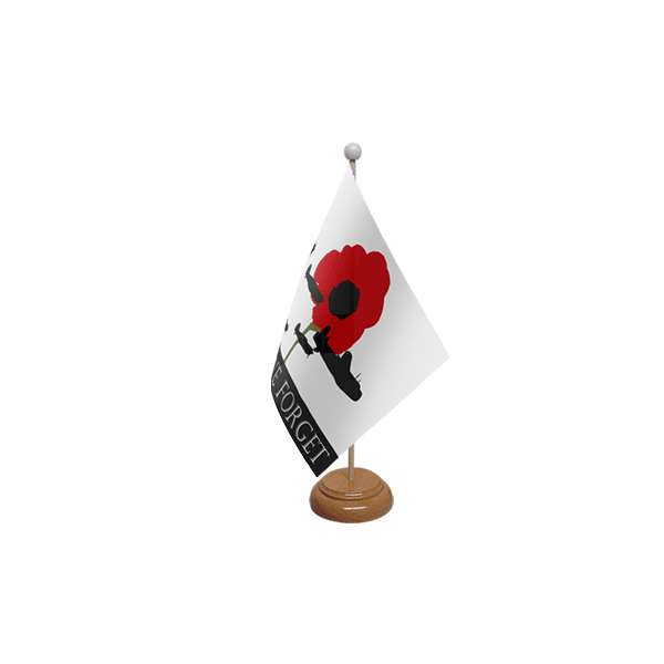 Lest We Forget (RAF) Wooden Table Flag