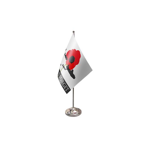 Lest We Forget (RAF) Satin Table Flag