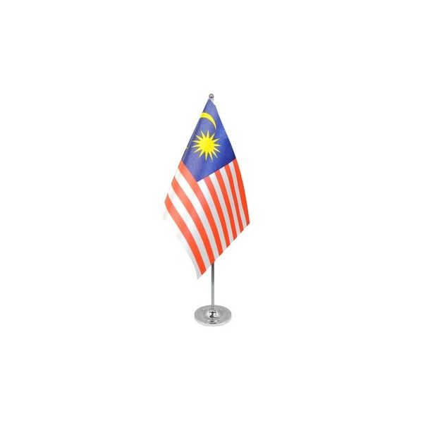 Malaysia Satin Table Flag