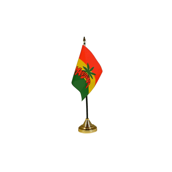 Marijuana Small Table Flag