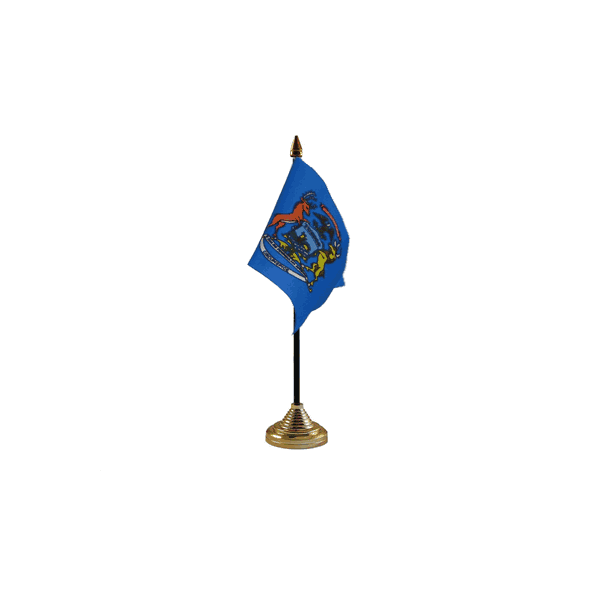 Michigan Small Table Flag
