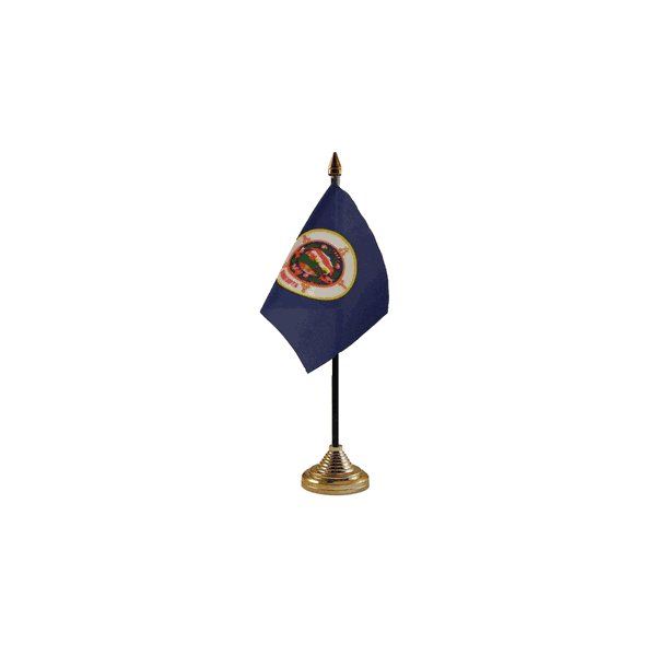 Minnesota Small Table Flag
