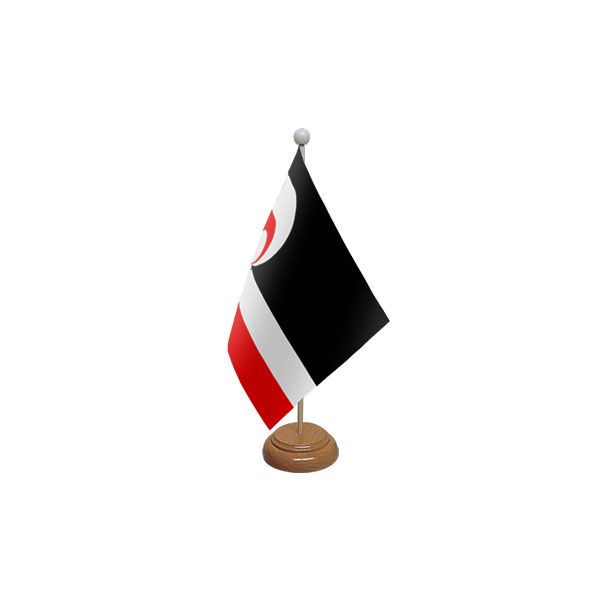 New Zealand Maori Wooden Table Flag