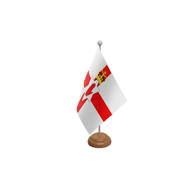 Northern Ireland Wooden Table Flag