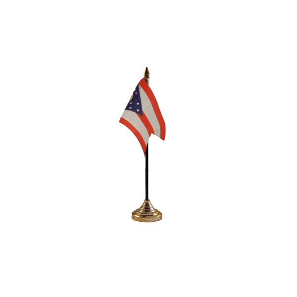 Ohio Small Table Flag